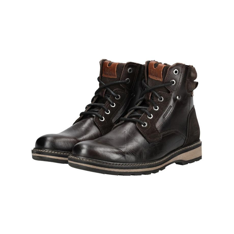 Bullboxer Bottines à Lacets avec Fermeture Éclair Latérale  