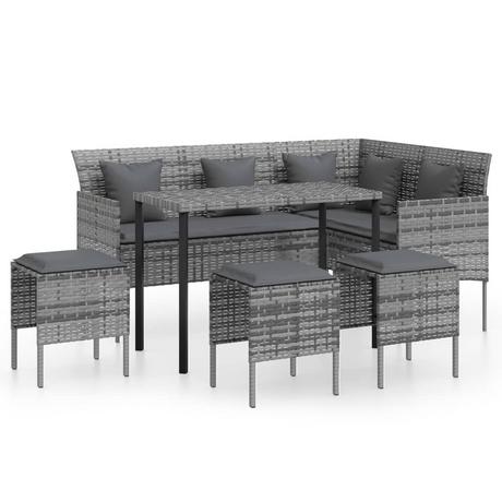 VidaXL Sofagarnitur poly-rattan  