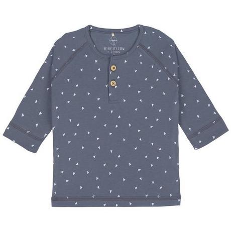 LÄSSIG  Langarm Shirt GOTS Triangolo blu             8692 