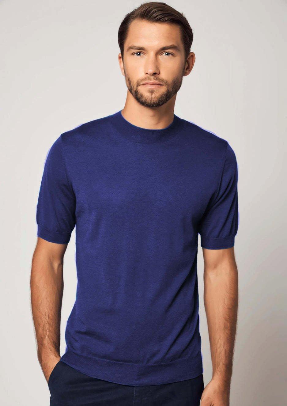 Bellemere New York  T-shirt essenziale in cashmere e seta 