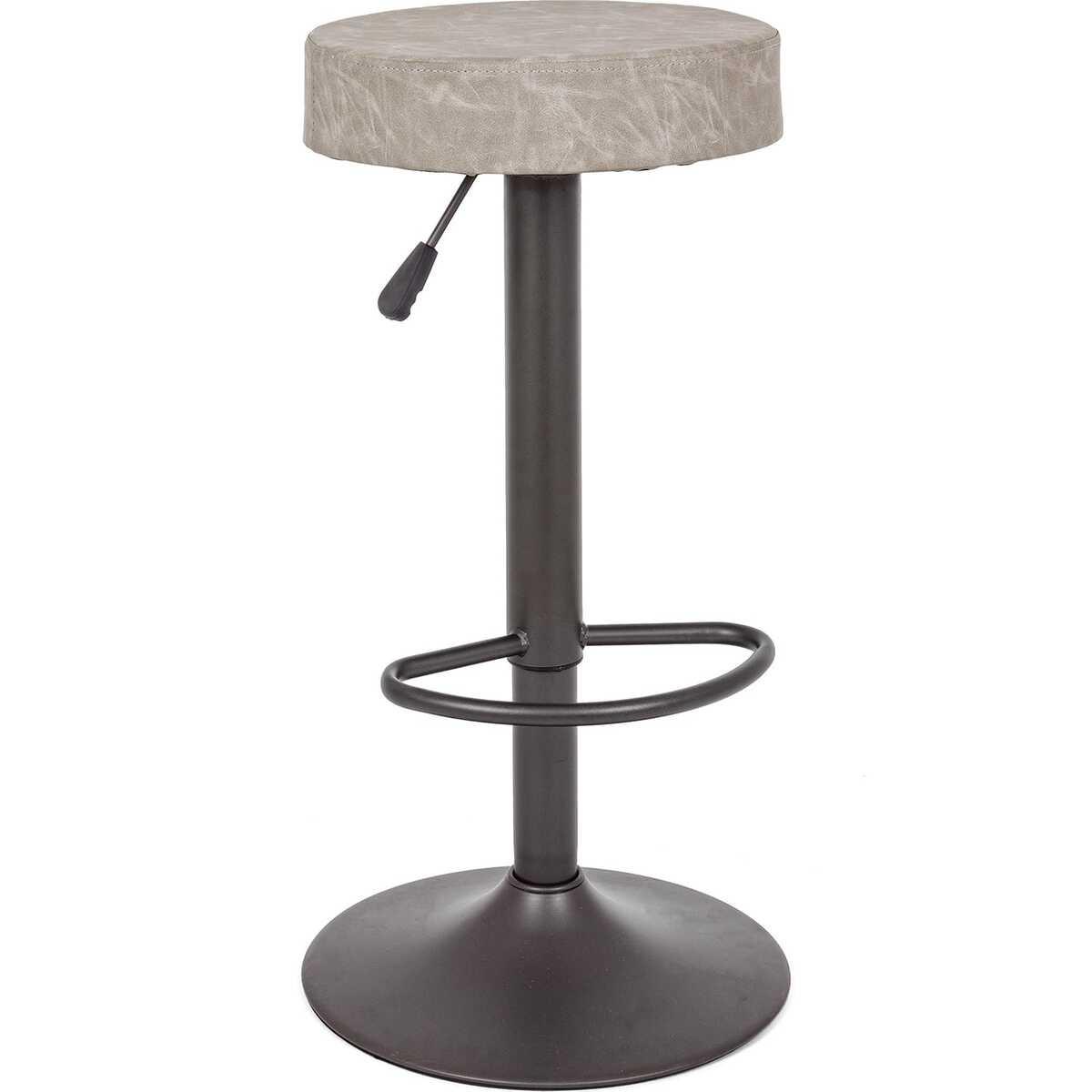 mutoni Tabouret de bar Piper gris clair vintage  