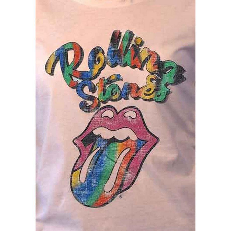 The Rolling Stones Rainbow Tongue Imprimé Graphique T-Shirt  