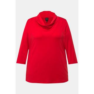 Ulla Popken  Maglia con lyocell, scollo a goccia e maniche a 3/4 