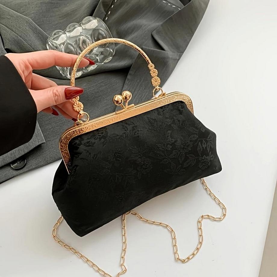 Elegante Vintage-inspirierte Clutch Bag - perfekt für Abend und Bankett