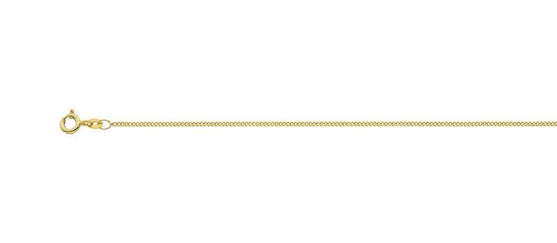 MUAU Schmuck  Collier Panzer Gelbgold 585, 1.4mm, 50cm 