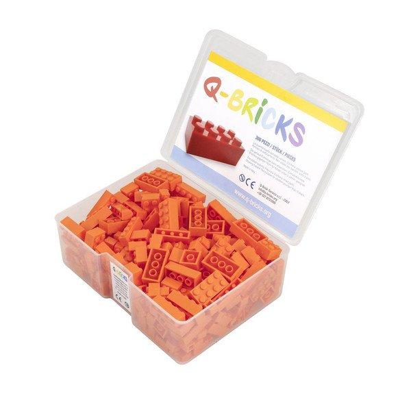 Q-BRICKS  Bausteine Unicolor Hellorange 