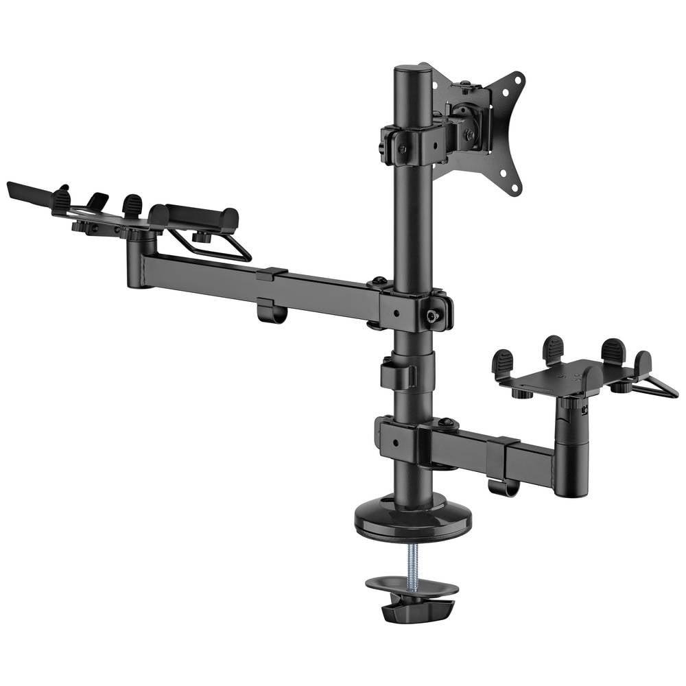 SpeaKa Professional  SP-POS-200 1 parte Supporto da tavolo per monitor 43,2 cm (17) - 81,3 cm (32) Nero Supporto per te 