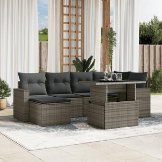 VidaXL set divano da giardino Polirattan  