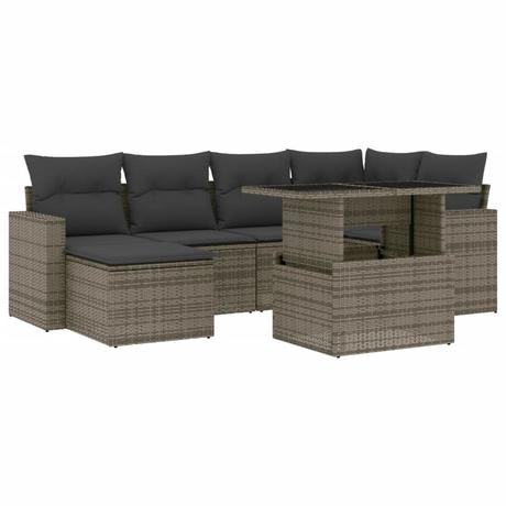 VidaXL set divano da giardino Polirattan  