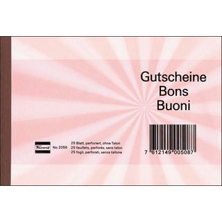 Favorit FAVORIT Gutscheine A6 2056 ROT rot 25 Blatt  