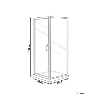 Beliani Cabine de douche en Verre de sécurité Moderne DARLI II  