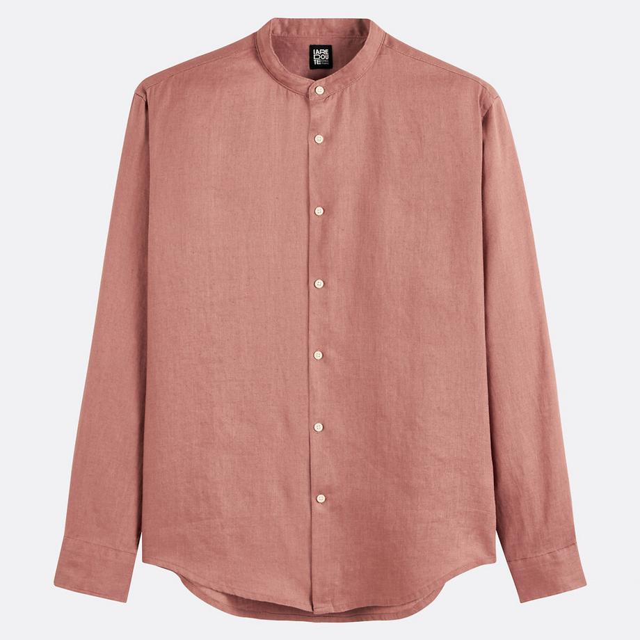 La Redoute Collections Signature Camicia Dritta Lino Collo Coreana  