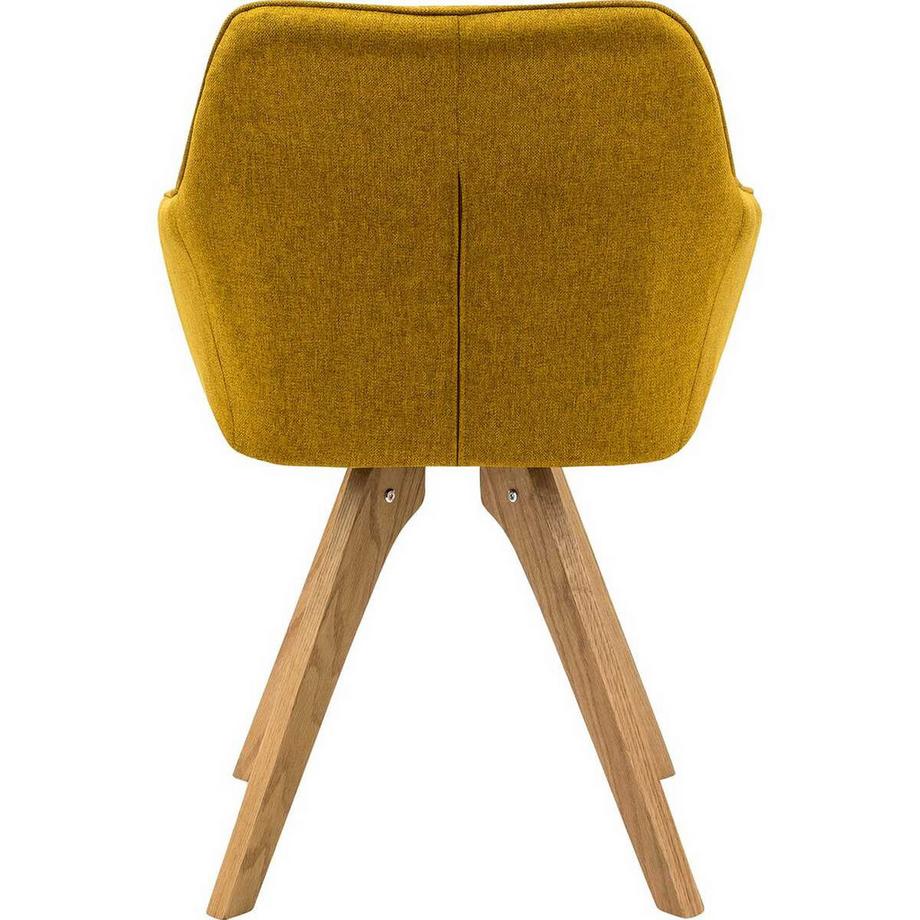 mutoni Armlehnstuhl Textilt curry 2er-Set  