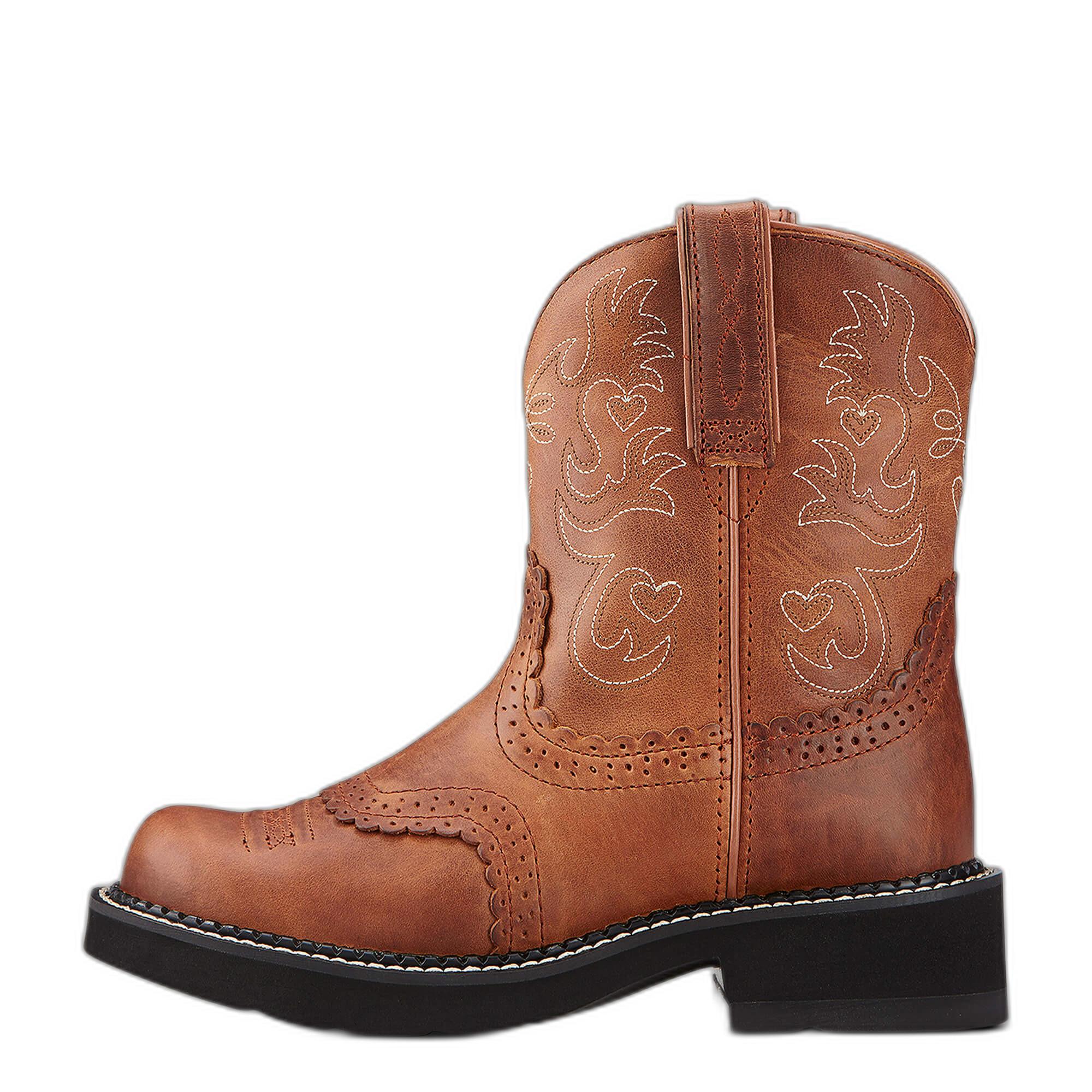 Ariat  bottes western en cuir fatbaby saddle 