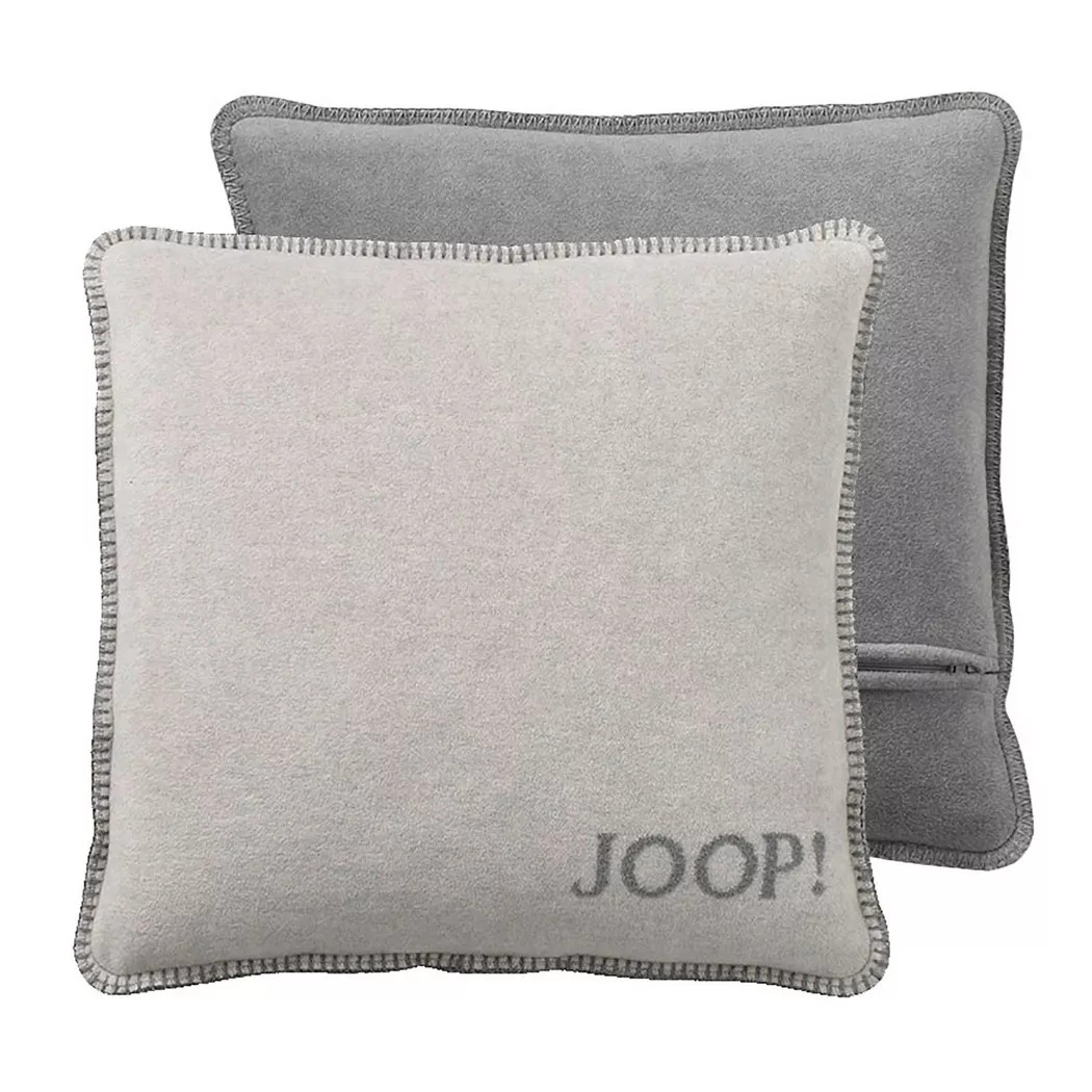 JOOP Housse de coussin 50x50cm fumée-graphite gris