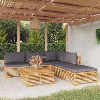 VidaXL set divani da giardino Teak riciclato  