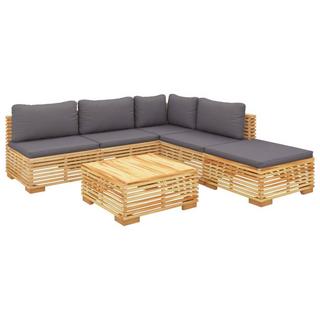 VidaXL set divani da giardino Teak riciclato  