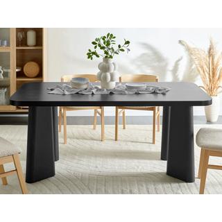 Beliani Tavolo da pranzo en Fibra a media densità (MDF) Minimalista ATLIN  