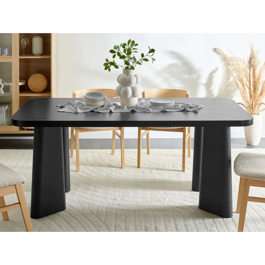 Beliani Tavolo da pranzo en Fibra a media densità (MDF)  ATLIN  