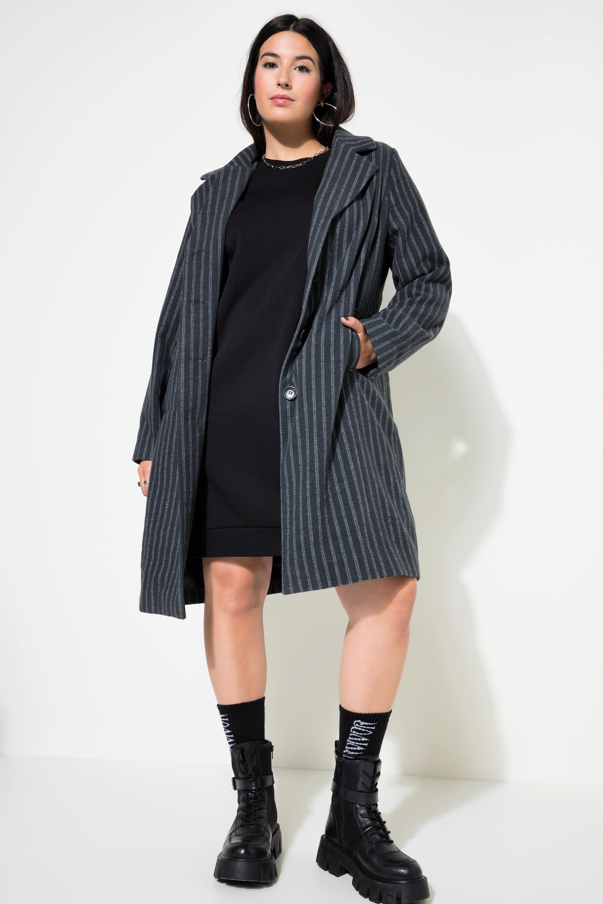 Studio Untold  Cappotto con righe, revers e maniche lunghe 