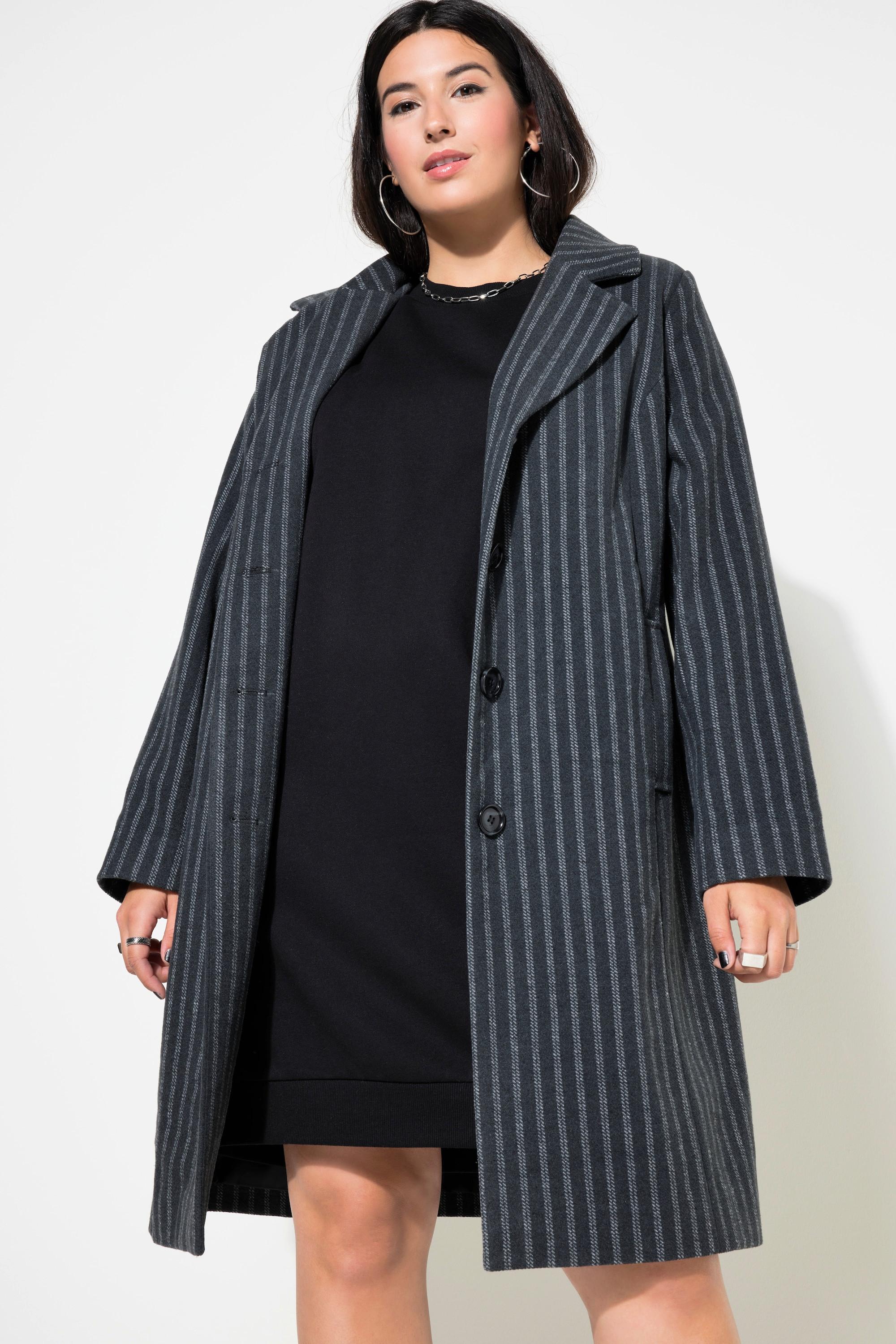 Studio Untold  Cappotto con righe, revers e maniche lunghe 