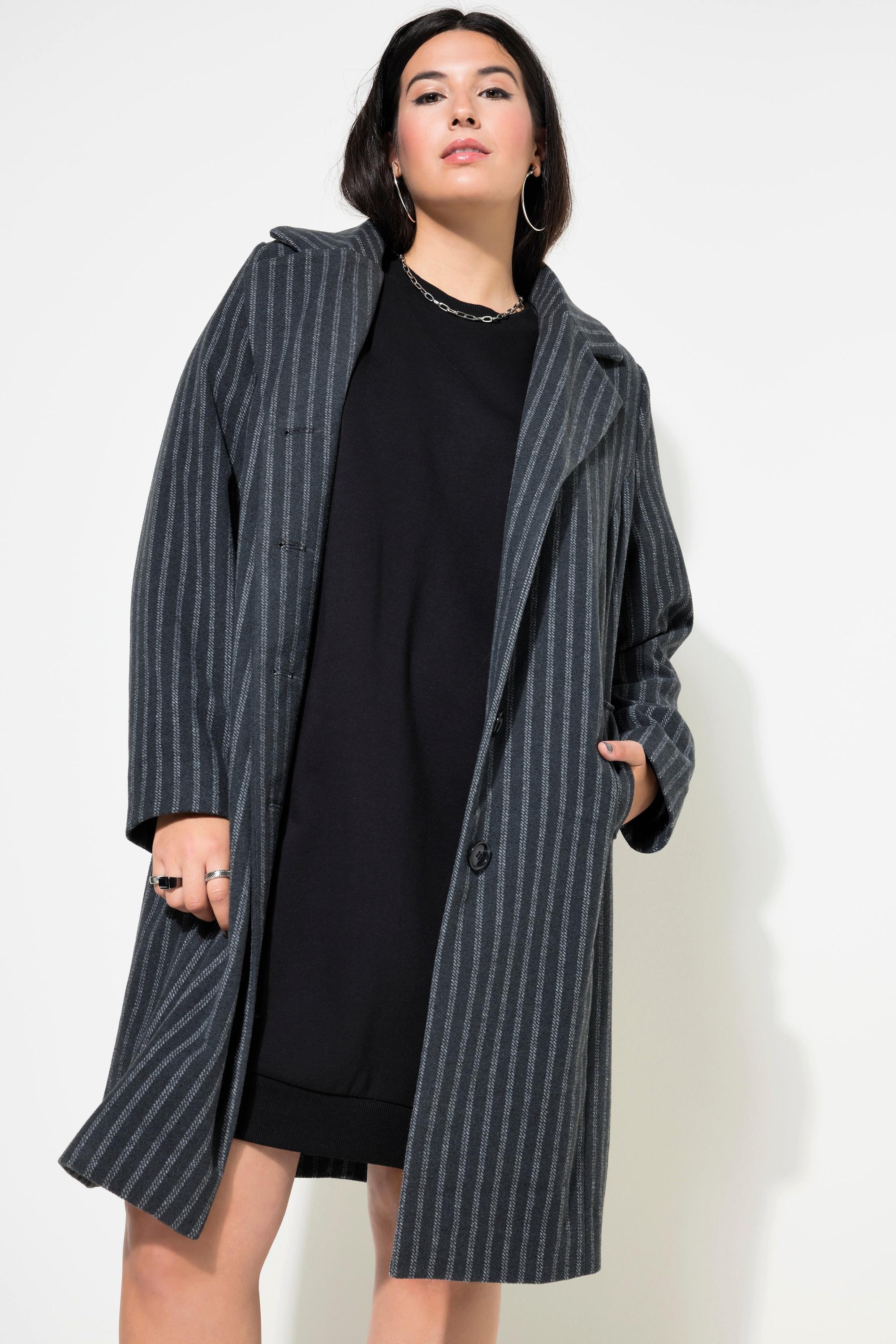 Studio Untold  Cappotto con righe, revers e maniche lunghe 