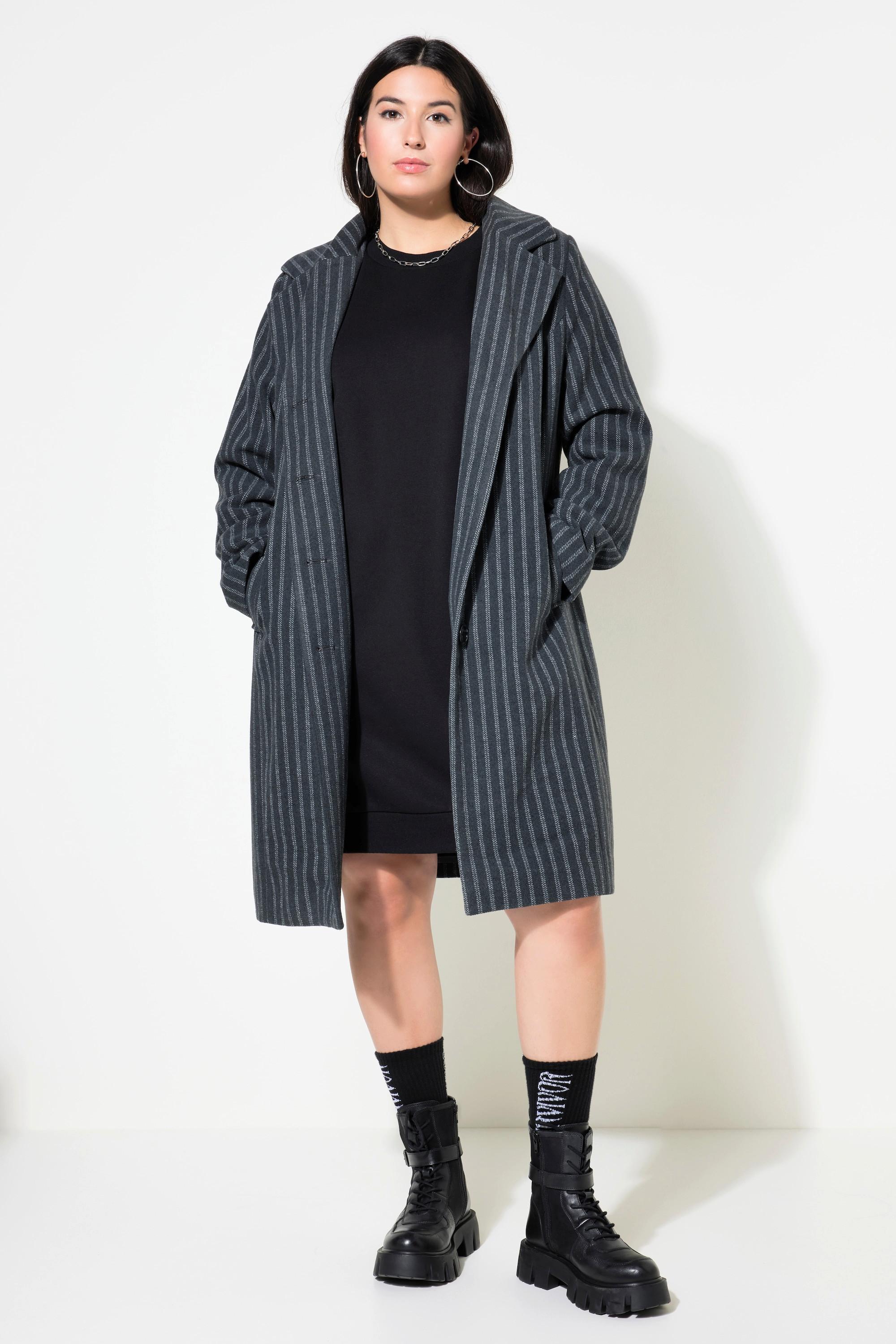 Studio Untold  Cappotto con righe, revers e maniche lunghe 