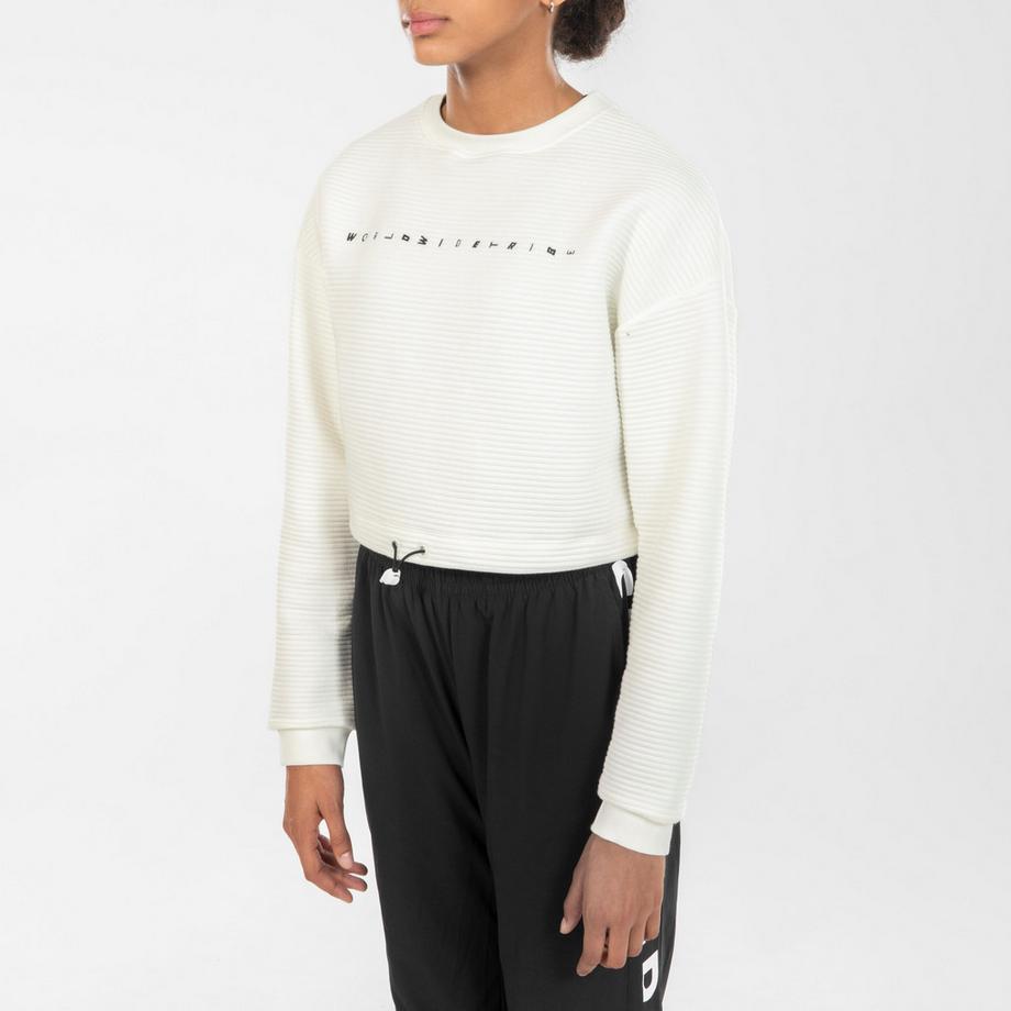 STAREVER  Felpa donna crop top urban dance cotone 