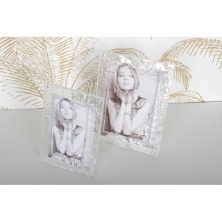 Aulica Geknackter silberrahmen aus acryl für 13x18 foto  