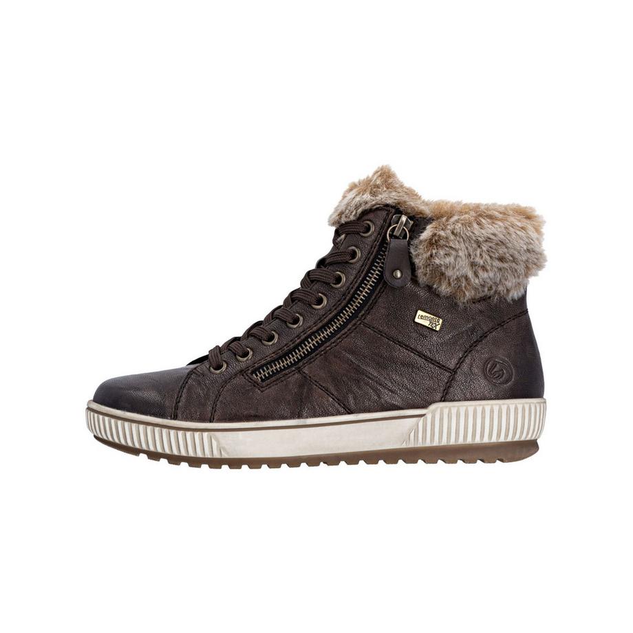 Remonte High Top Sneaker mit Kunstfellkragen und Seitlicher Reissverschluss  
