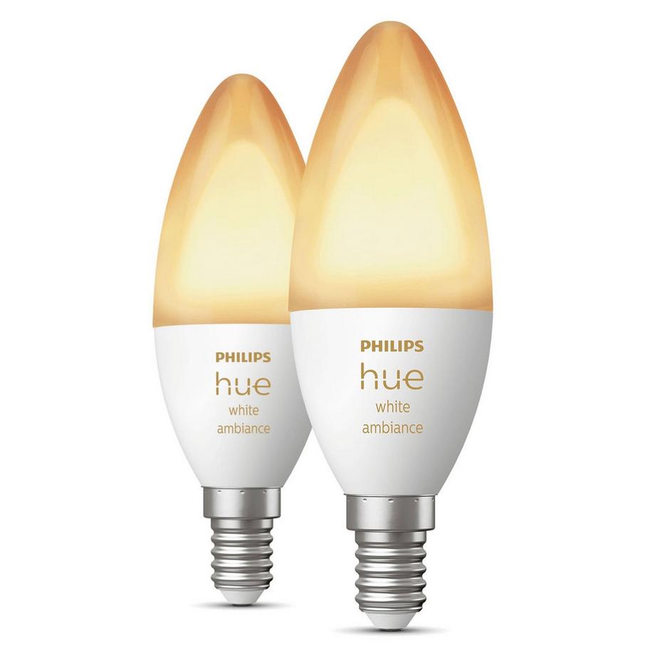PHILIPS Hue White Ambiance E14 Crown 2er-Pack  