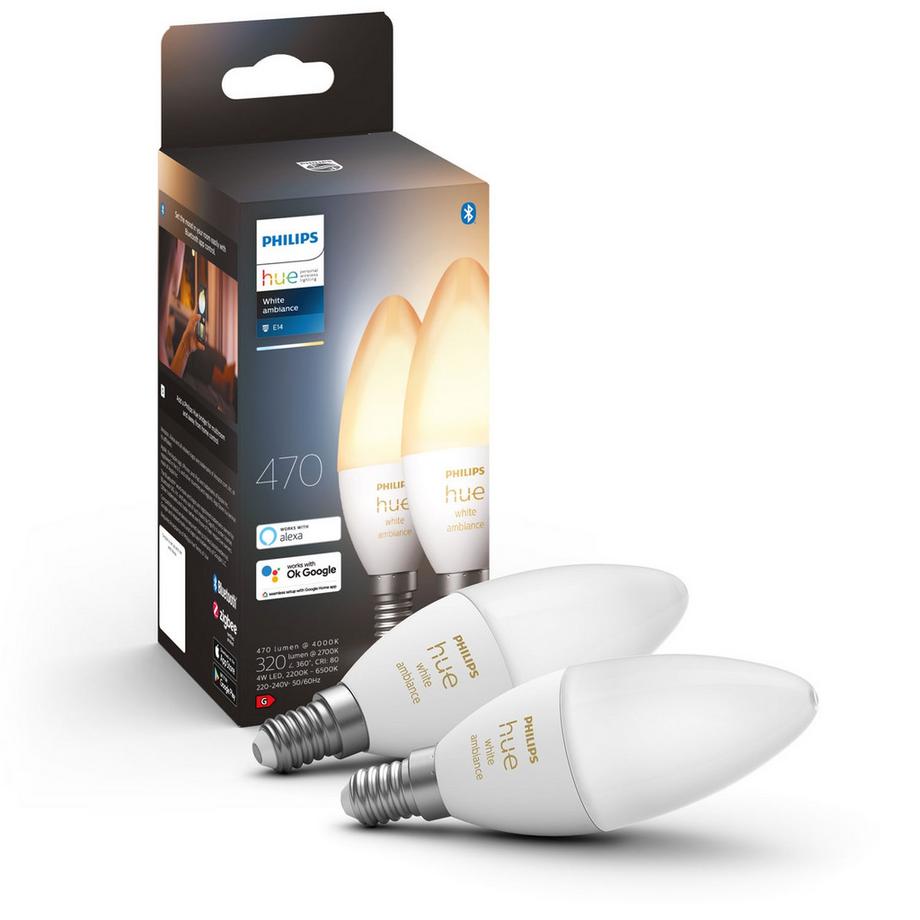 Hue White Ambiance E14 Couronne 2-pack