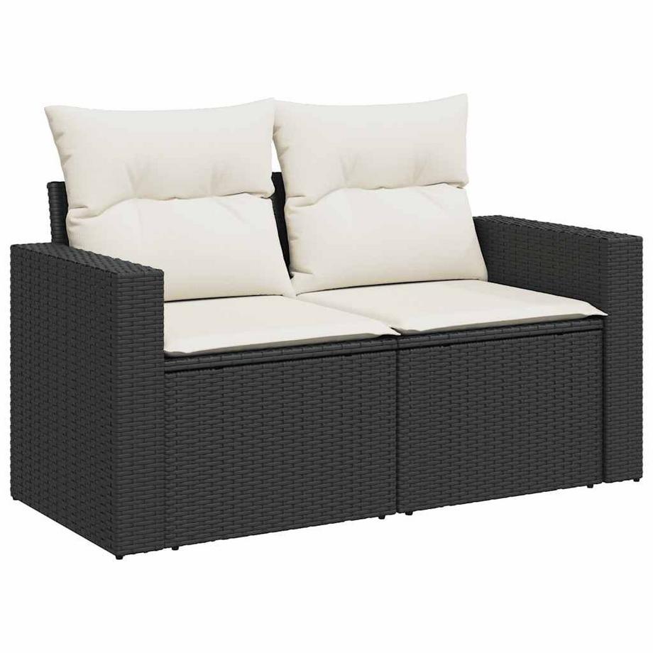 VidaXL set di divani da giardino Polirattan  