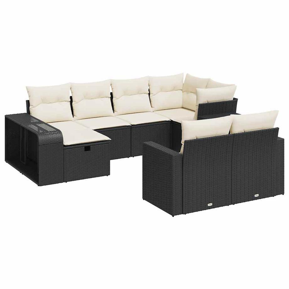set di divani da giardino Polirattan