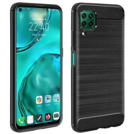 Avizar  Coque Huawei P40 Lite Carbone - Noir 