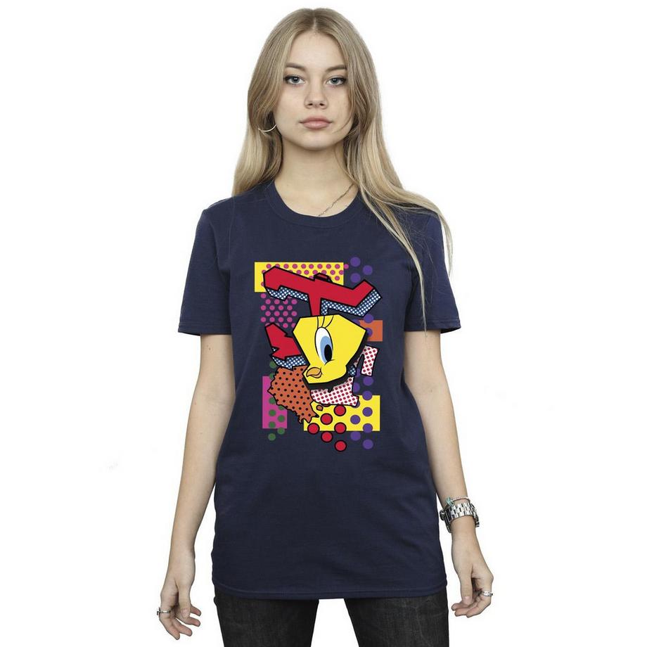LOONEY TUNES Tweety Bird T-Shirt Pop Art Abstrait  