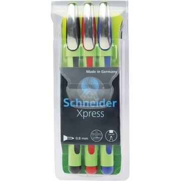 SCHNEIDER Fineliner Xpress  3 Farben