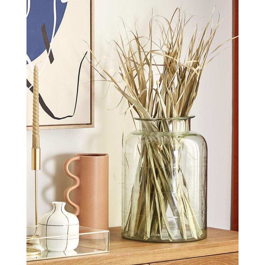 Beliani Vase à fleurs en Verre Boho VINDALOO  