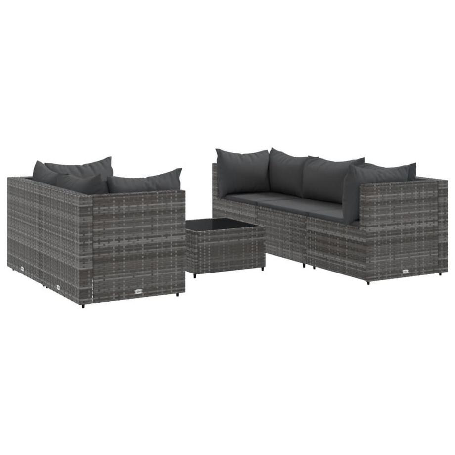 set salotto da giardino Polirattan