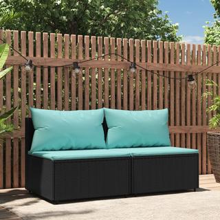 VidaXL Mittelsofa poly-rattan  