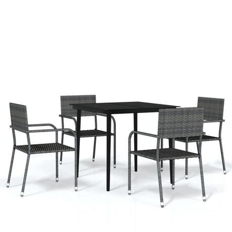 VidaXL Garten essgruppe poly-rattan  