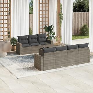 VidaXL set divano da giardino Polirattan  