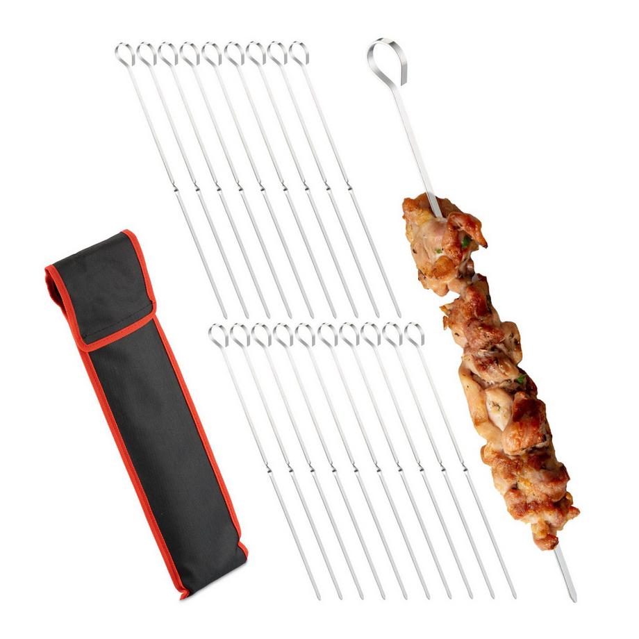 Northix  Edelstahl-Grillspieße im 20er-Set 