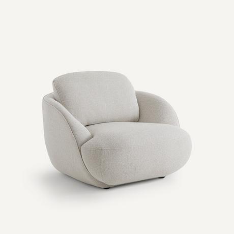 AM.PM Fauteuil boule tissu chiné  