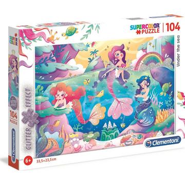 Puzzle Glitter Meeresgrund (104Teile)