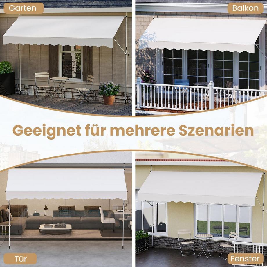 Northix Auvent de balcon rétractable  