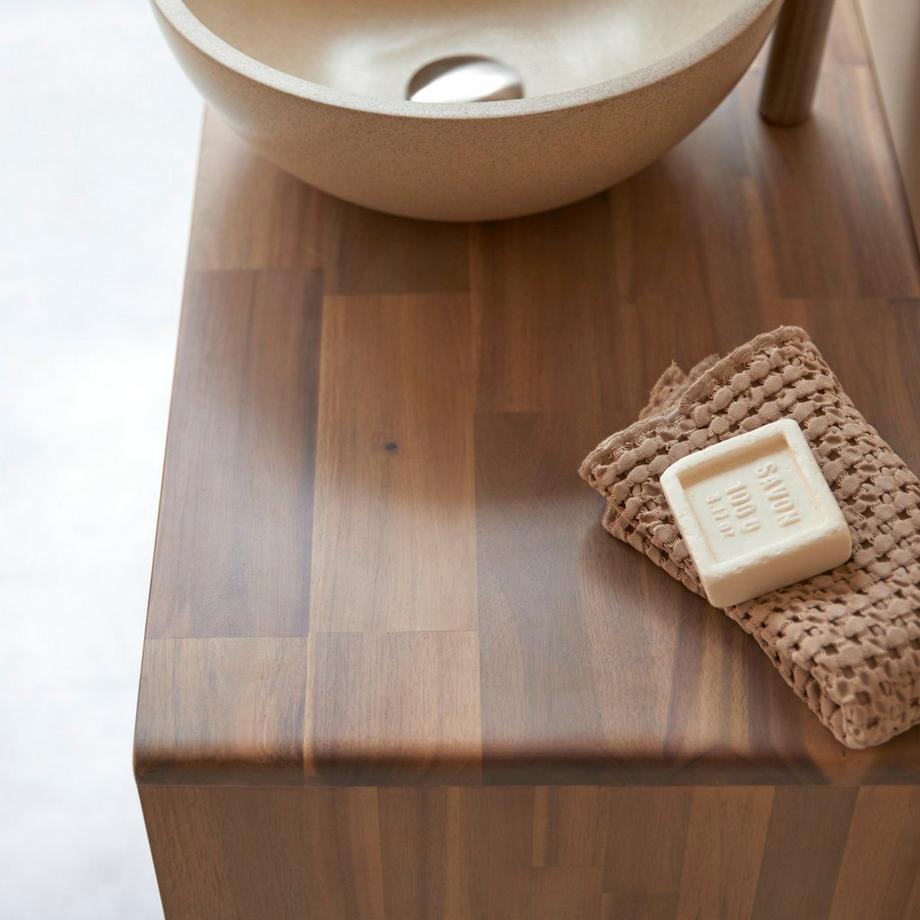 Tikamoon Badezimmermöbel aus Akazienholz Lila  