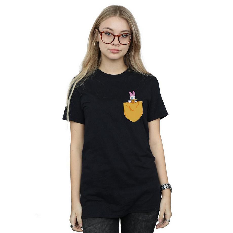 Disney Daisy Duck T-Shirt Poche Imprimée  