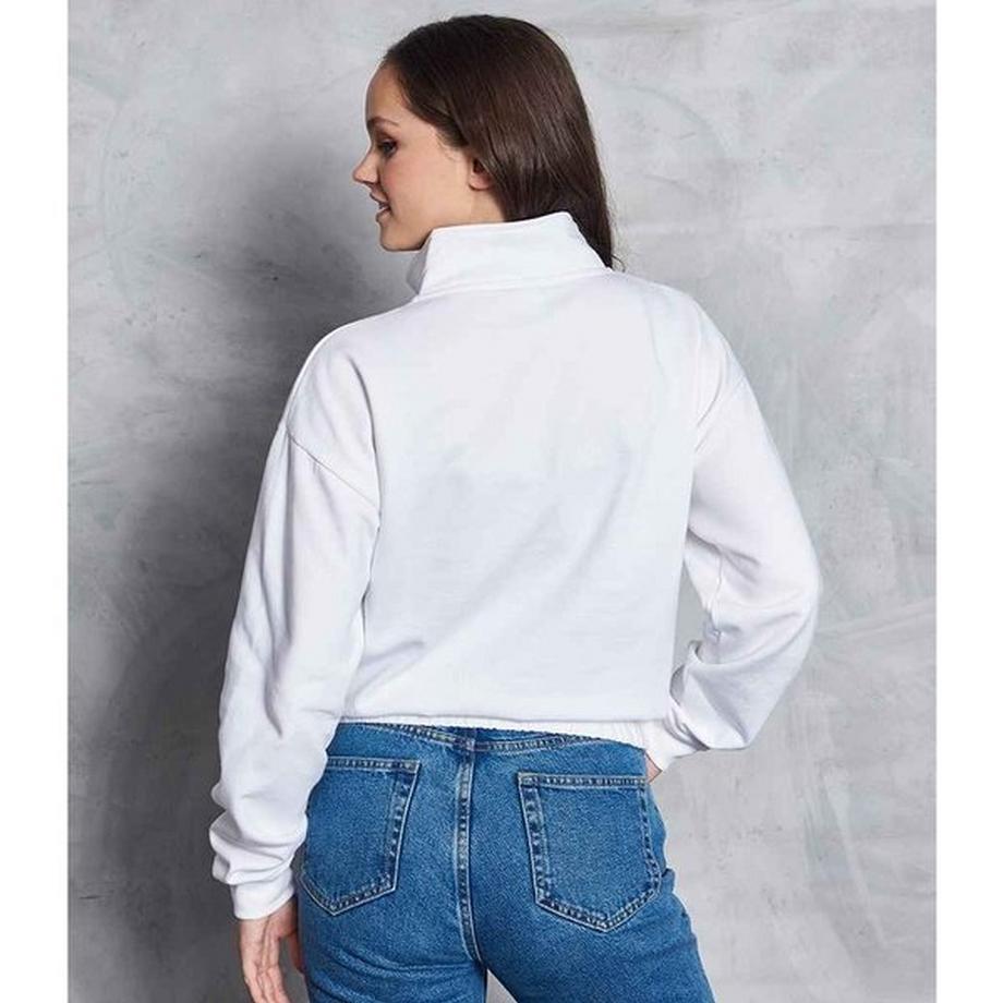 AWDis Felpa corta con mezza zip  