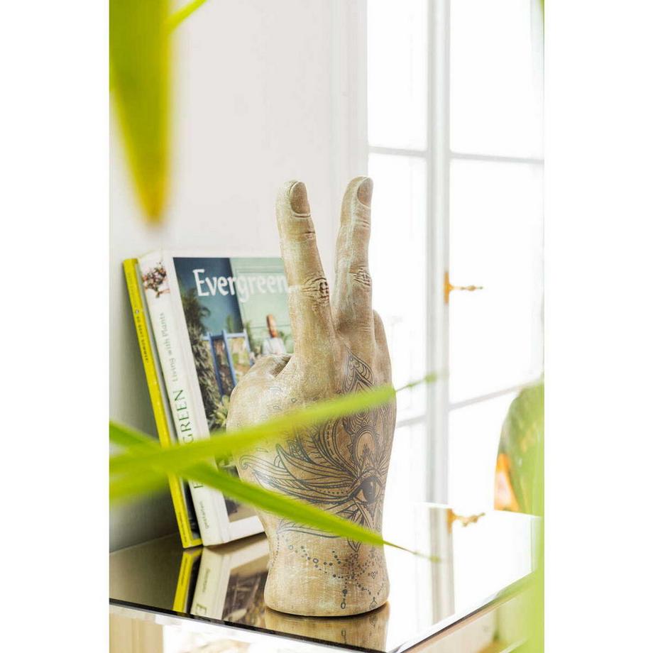 KARE Design Deko Hand Victory Tattoo Eye 36cm  